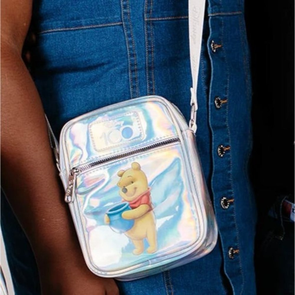 Disney 100 D100 Winnie the Pooh Iridescent Holographic Bag